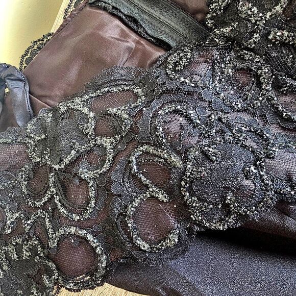 NWT Niki Originals Vintage Black Evening Dress Size 4 - Picture 5 of 10